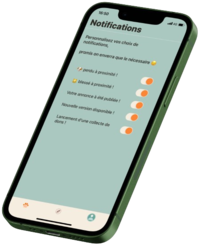 Notifications personnalisables dans l'application